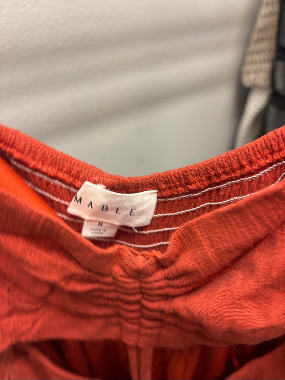 MARBLE Rust-Red Spaghetti-Strap Slip Dress - Picture 3 of 3